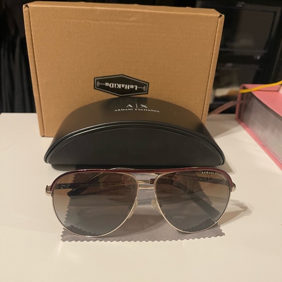 Armani Exchange Aviator Sunglasses - Picture 4 of 4